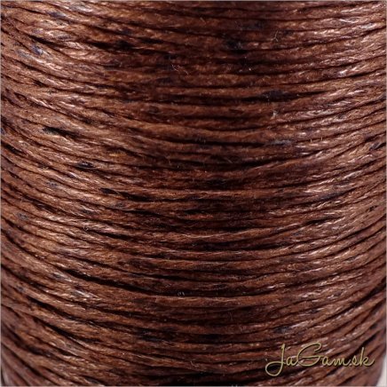 Voskovaná šnúrka 1mm, hnedá - 1m (1326)